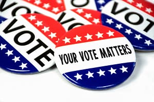 Your Vote Matters Buttons